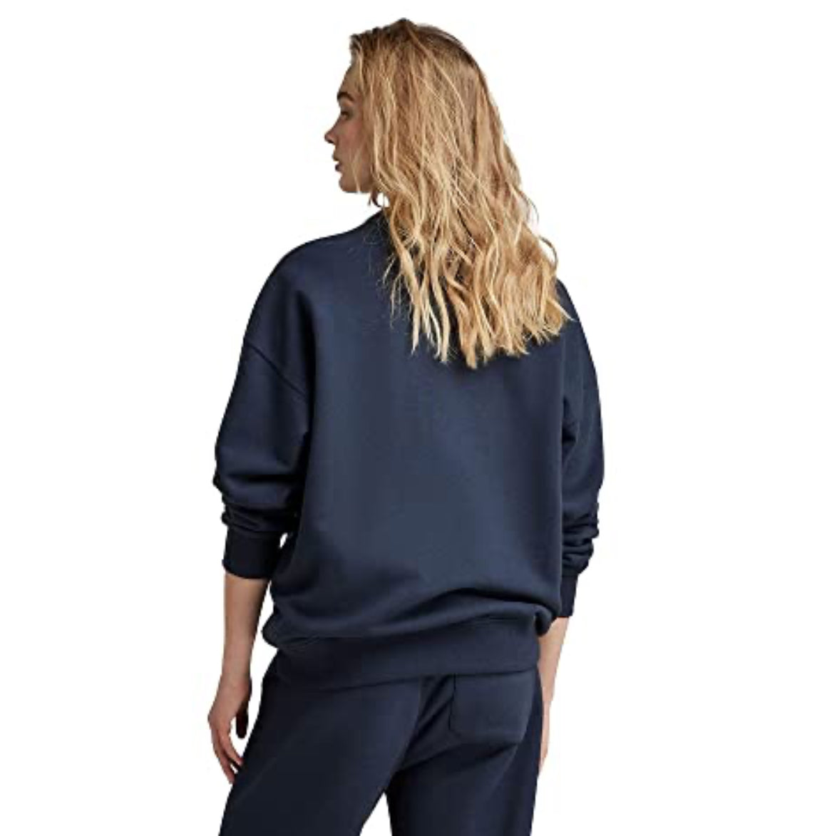 Sudadera Tommy H azul marino, cuello redondo
