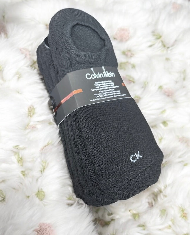 Protectores Calvin K negros 6 pares
