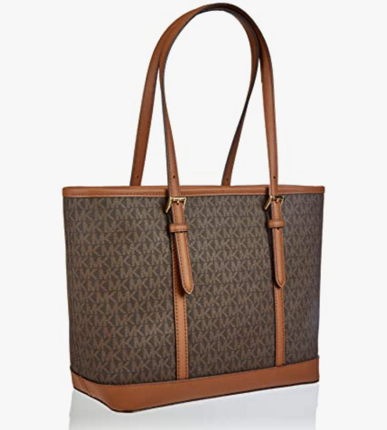 Tote Bag Michael k Jet Set Travel marrón/chocolate con monogram