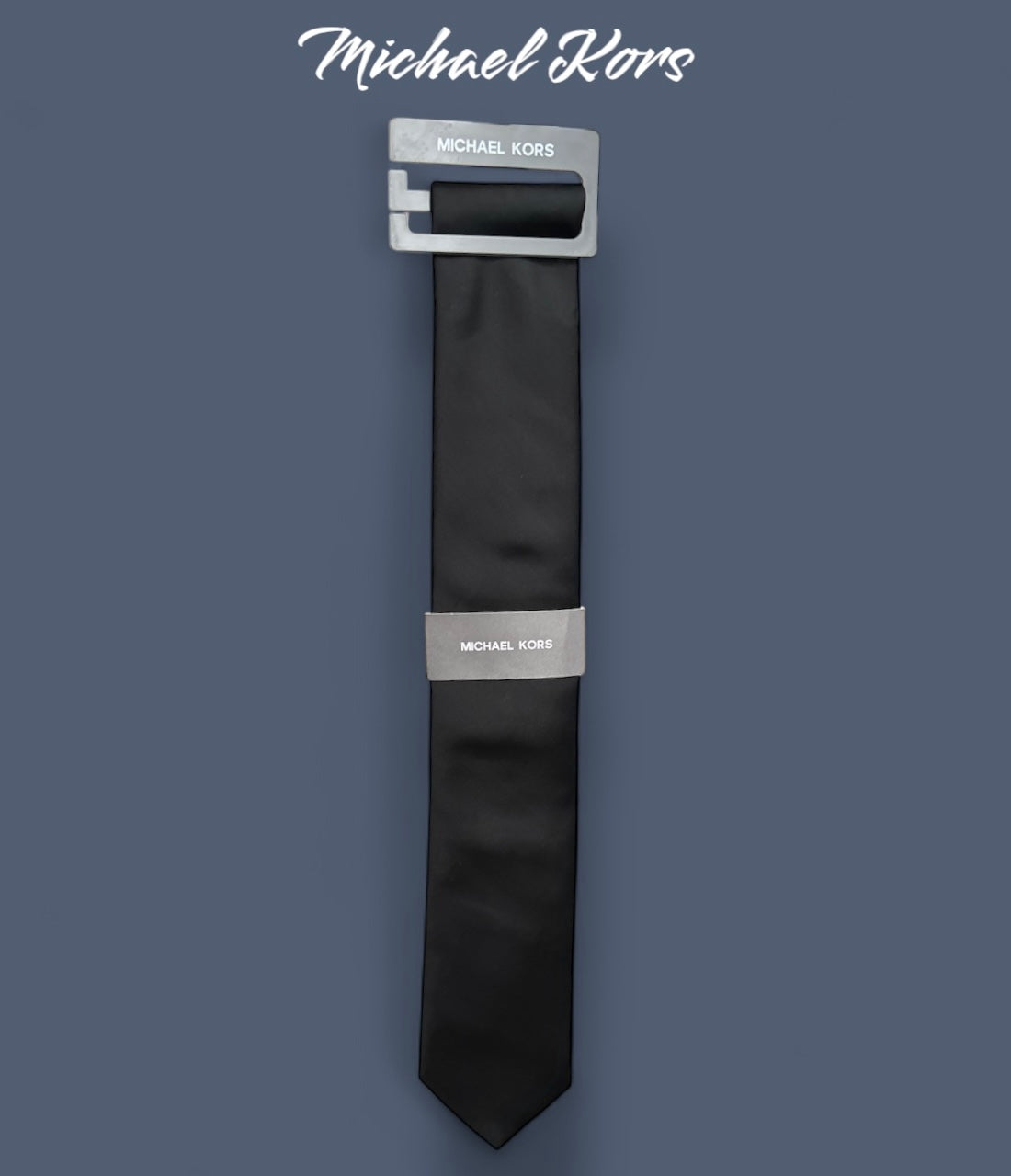 Corbata Michael k negra lisa