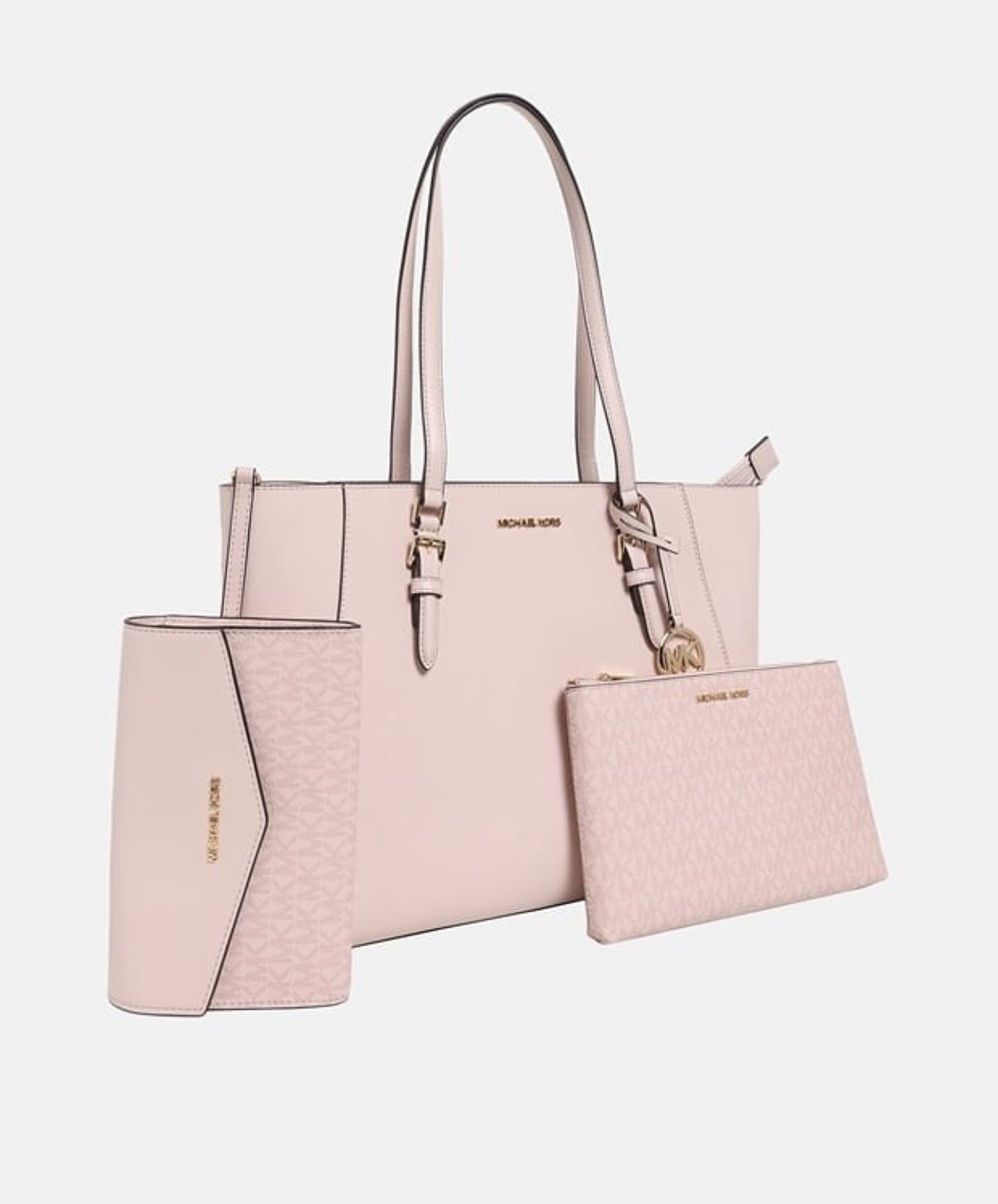 Tote Michael k Charlotte rosa,  con 2 Crossbody
