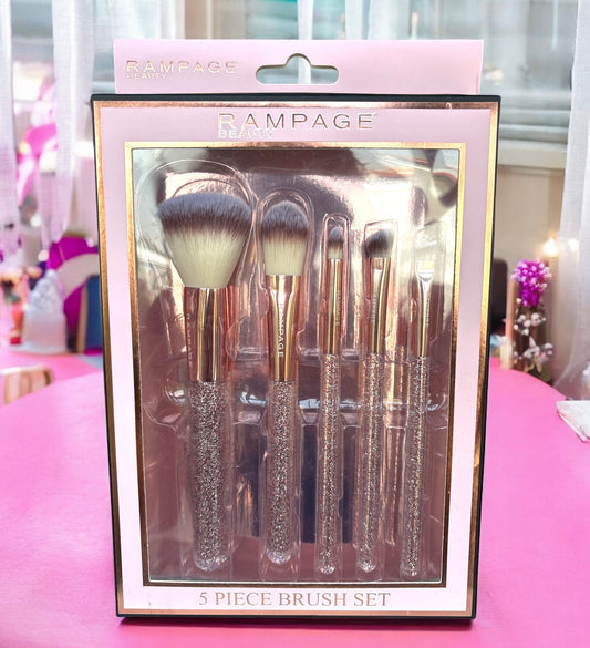 Brocas de maquillaje Rampage con brillos 5pz