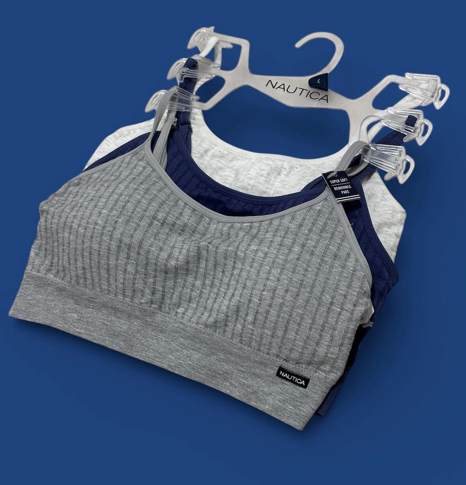 Top náutica gris, azul y crema 3pz