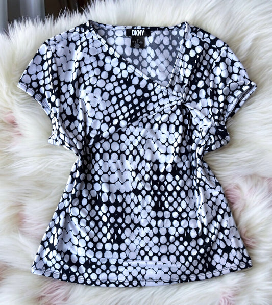 Blusa DKNY Azul/Blanco