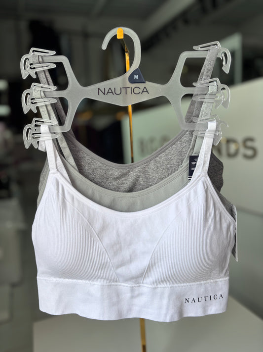 Tops Náutica 3pz blanco y gris
