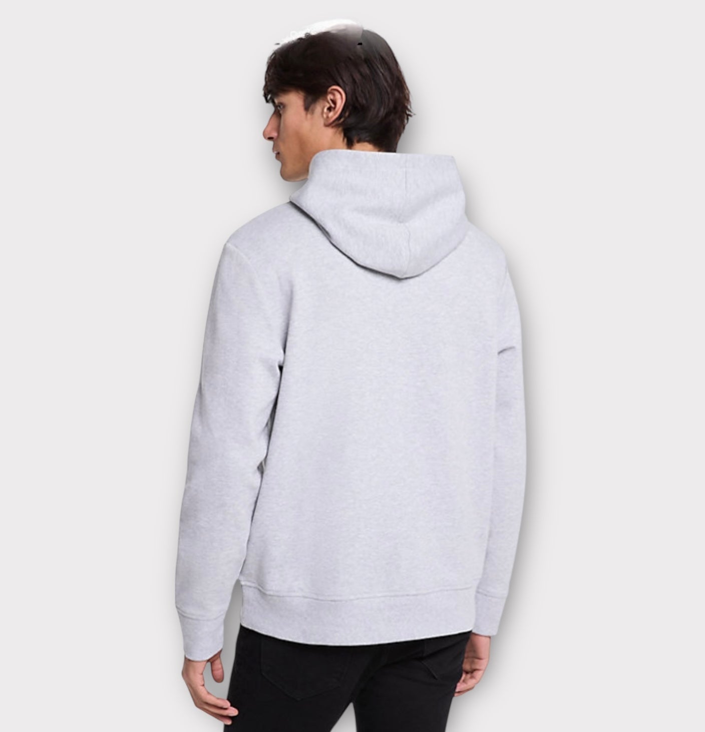 Sudadera Michael K gris estampado negro para caballero