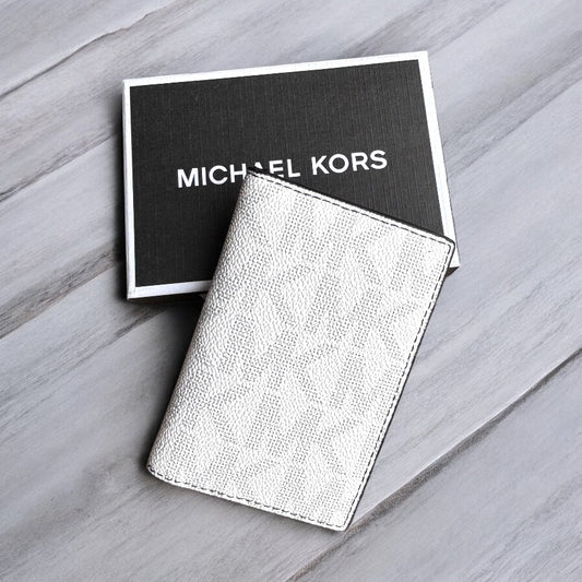 Cartera Michael k blanca con monogram para caballero