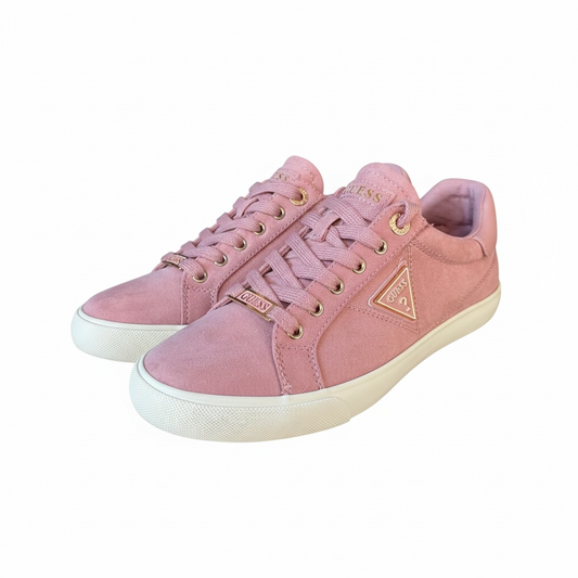 Tenis Guess rosa de gamuza
