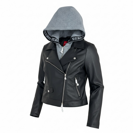 Chamarra Guess negra Biker