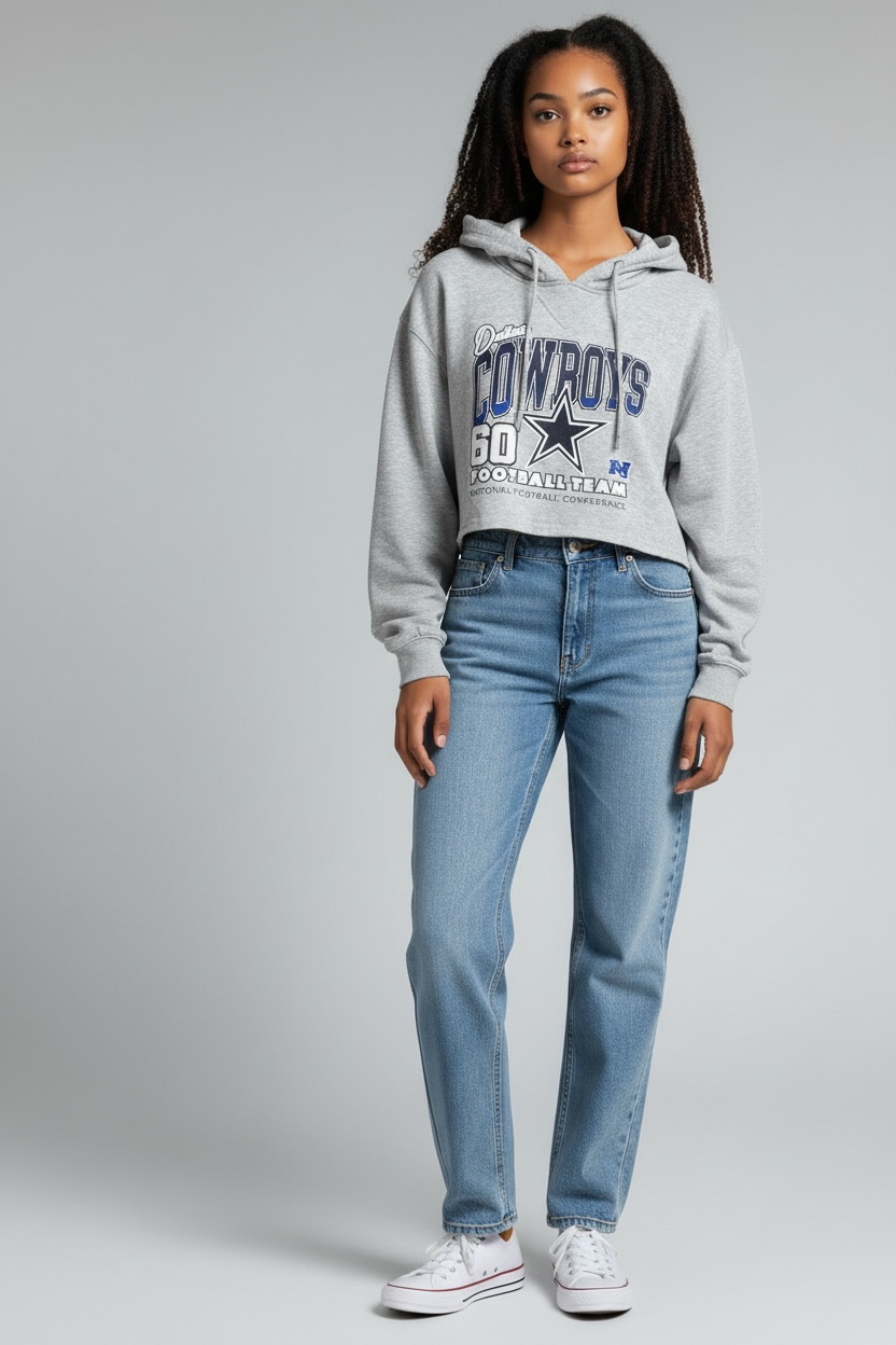 Sudadera Cowboys gris