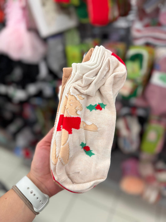 Tines Disney tonos nude 9 pares - Winnie Pooh navideño 🎄🧸✨ Navidad.