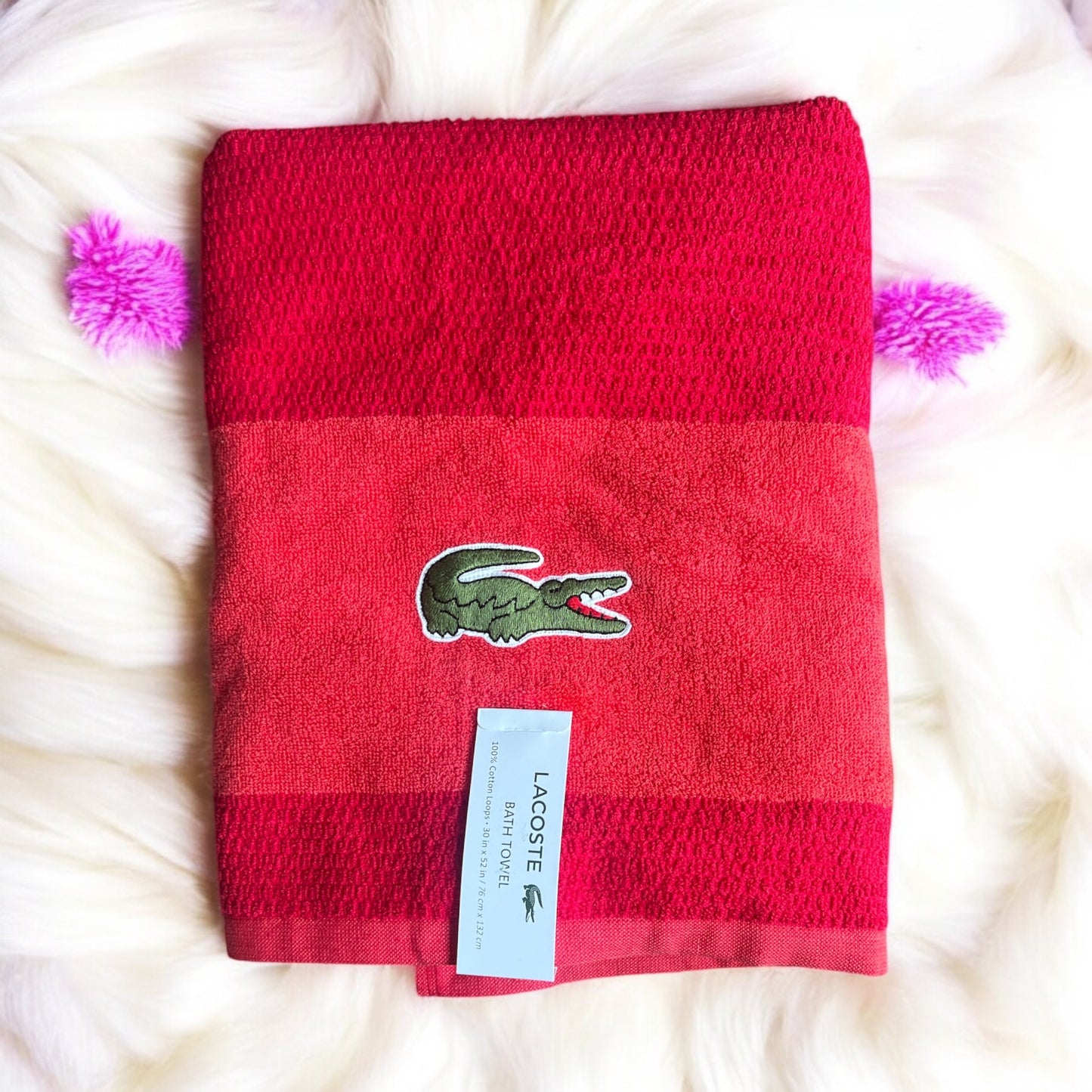 Toalla Lacoste roja