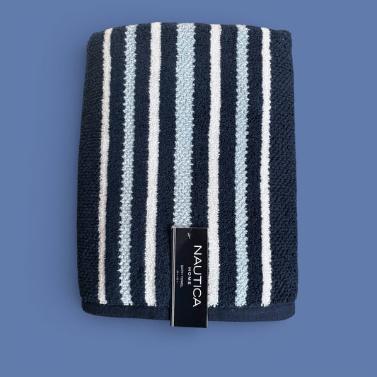 Toalla Náutica azul de rayas