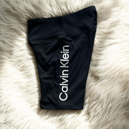 Short Calvin k negro letra plata