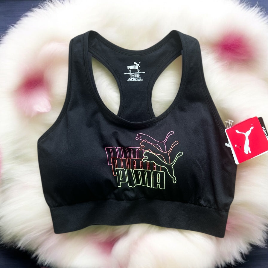 Top puma de color negro