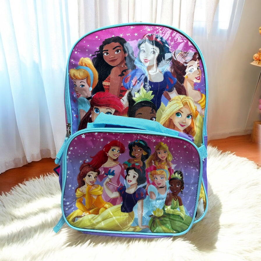 Backpack Disney Princesas con lonchera