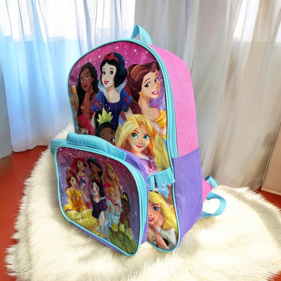 Backpack Disney Princesas con lonchera