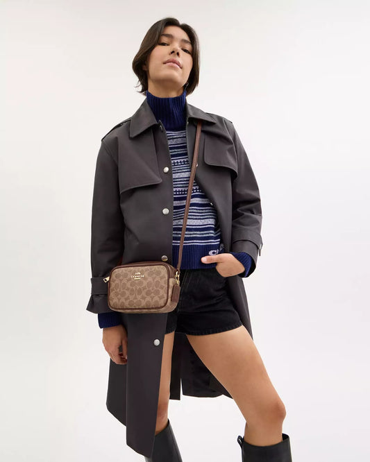 Crossbody Coach cafe con monogram mini Jamie Camera Bag