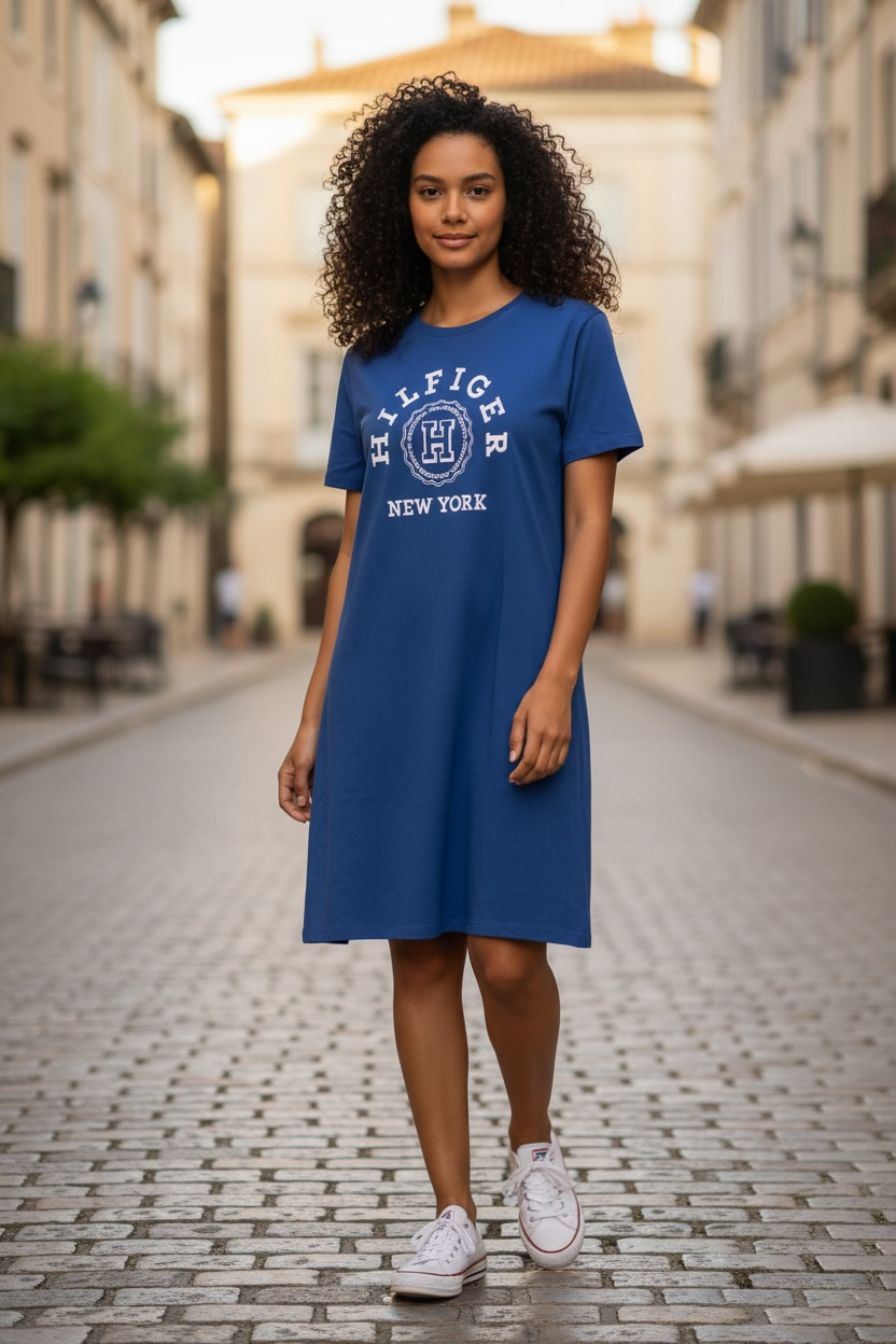 Vestido Tommy H azul marino