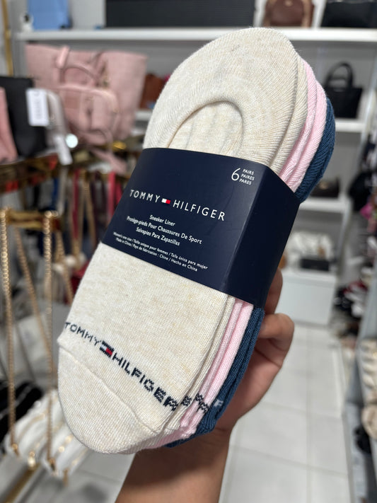 Protectores Tommy H beige, rosa y azul 6 pares