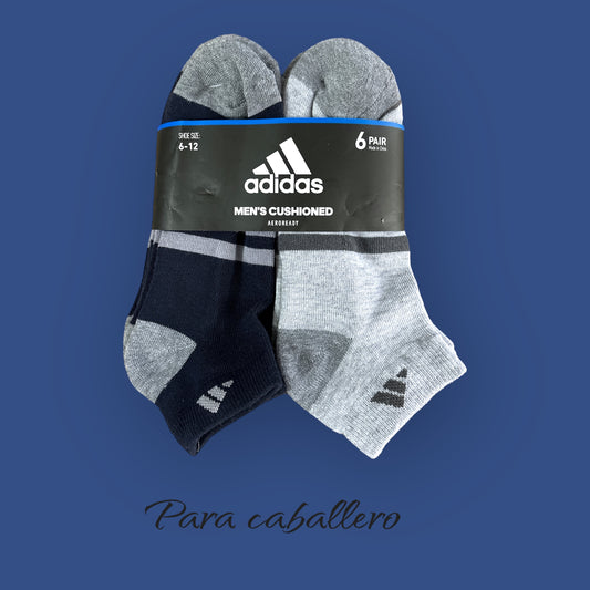 Tines Adidas, azulny gris, logo en tobillo