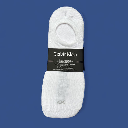 Protectores Calvin K blancos con letras enmedio