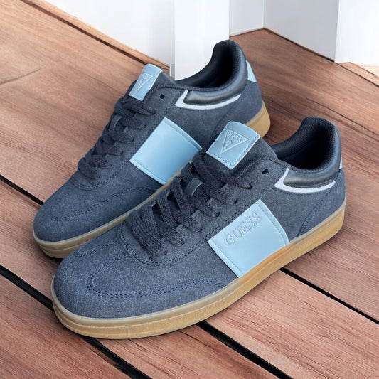 Tenis Guess azul marino con azul claro para caballero