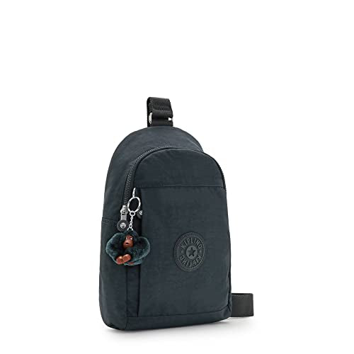 Backpack/Pechera Kipling Sling Black tonal negra con changuito