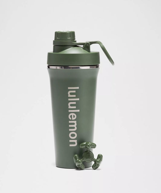 Termo Lululemon Shaker Bottle Back to Life verde