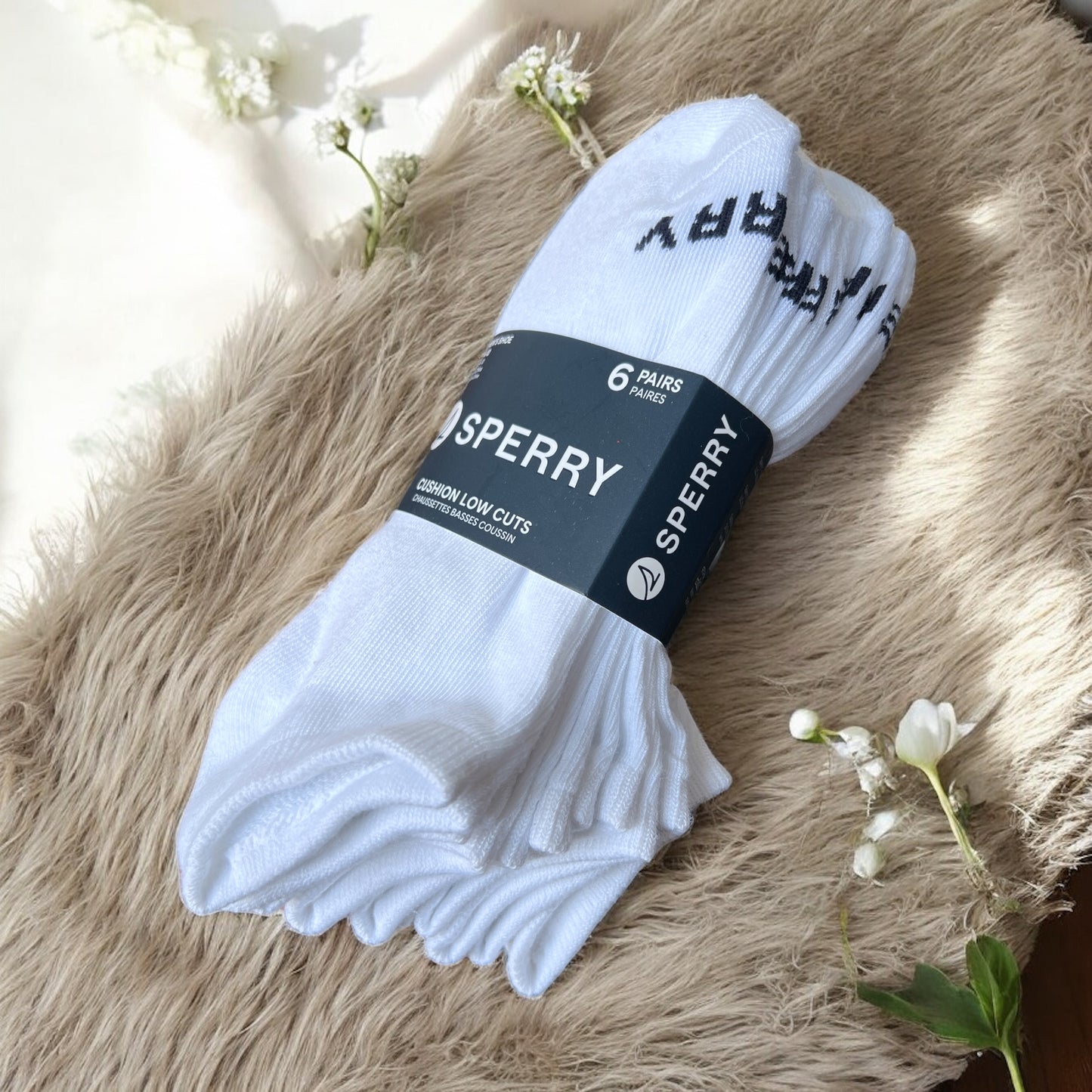 Tines Sperry blancos 6 pares