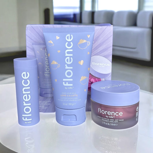 Set Florence by Miills 3 pzs , mascarilla de café, perlas Mascarilla hidratante y mascarilla facial