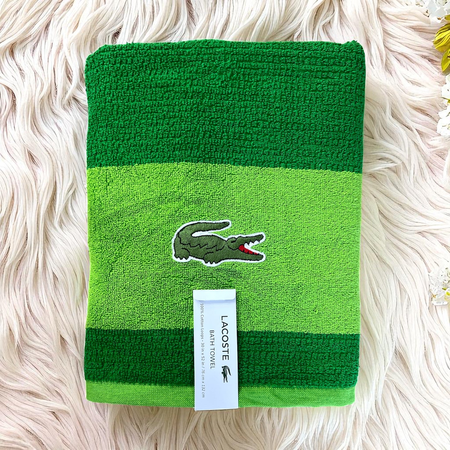Toalla Lacoste verde/verde bandera
