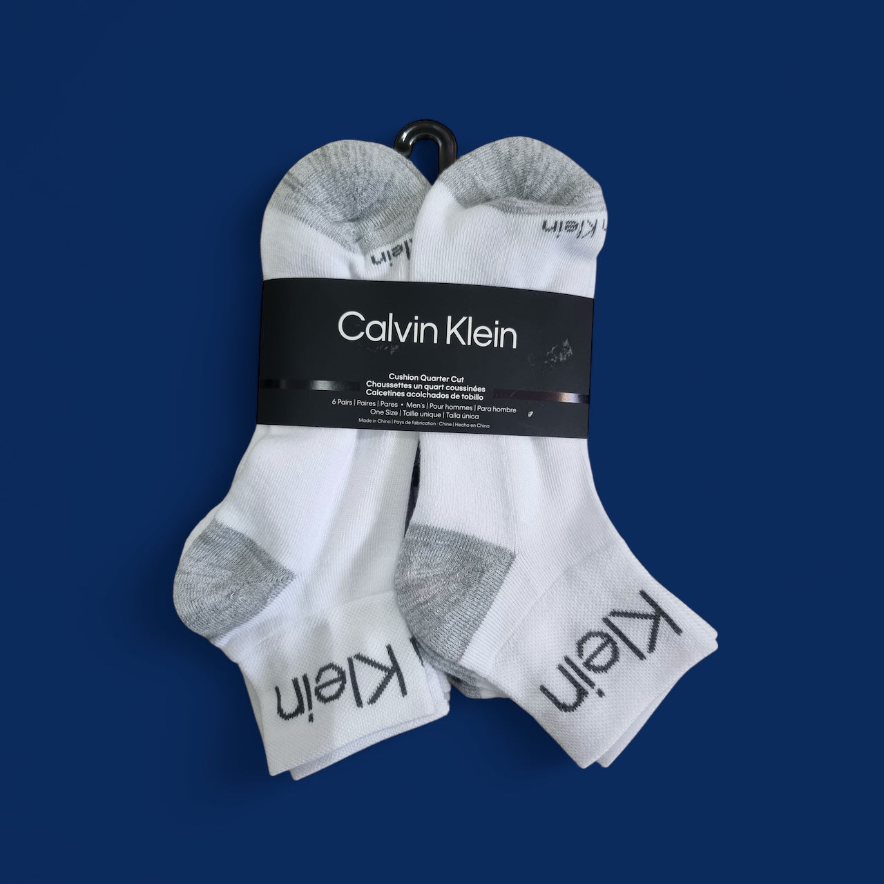 Calcetas calvin k blancas con gris