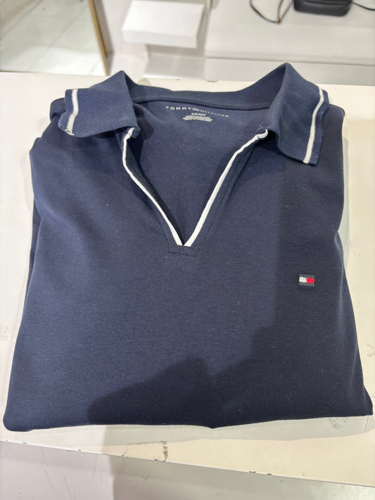 Maxi vestido Tommy Hilfiger azul marino