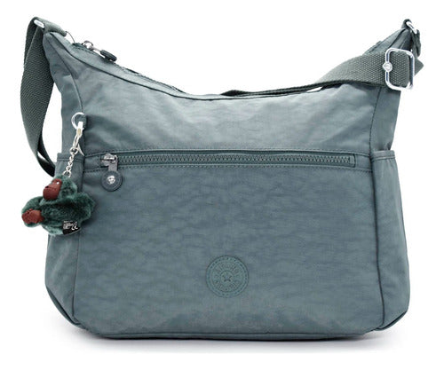 Crossbody Bag Kipling Alenya verde con changuito