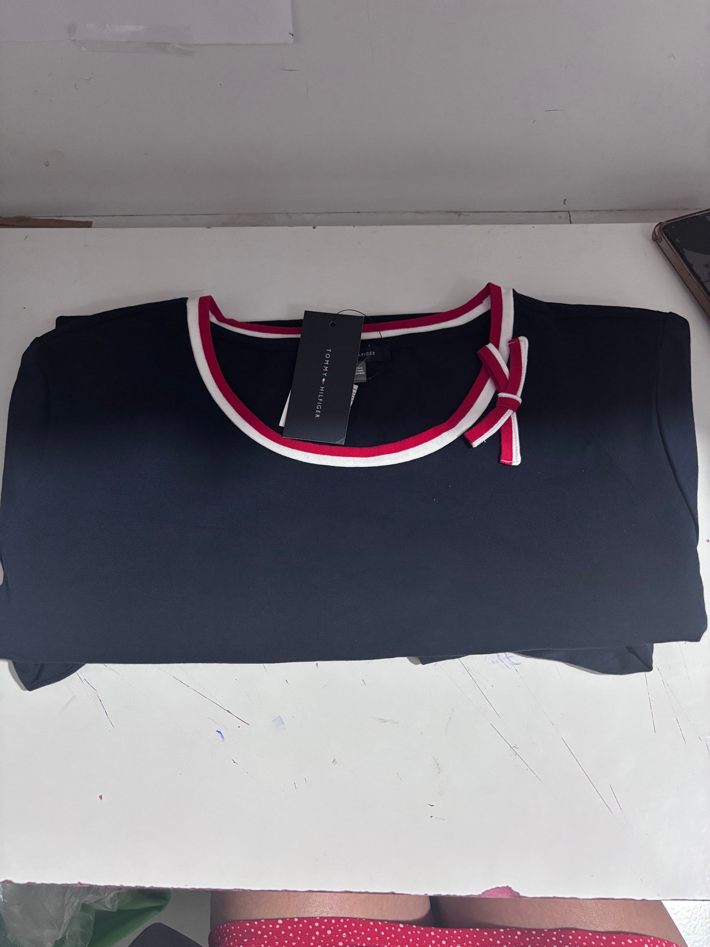 Vestido Tommy H azul con moño