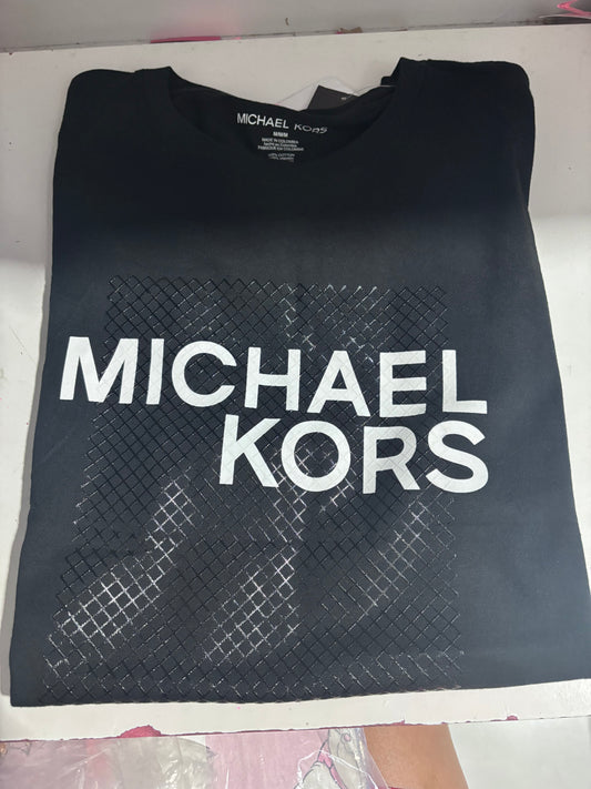 Playera Michael k negra caballero