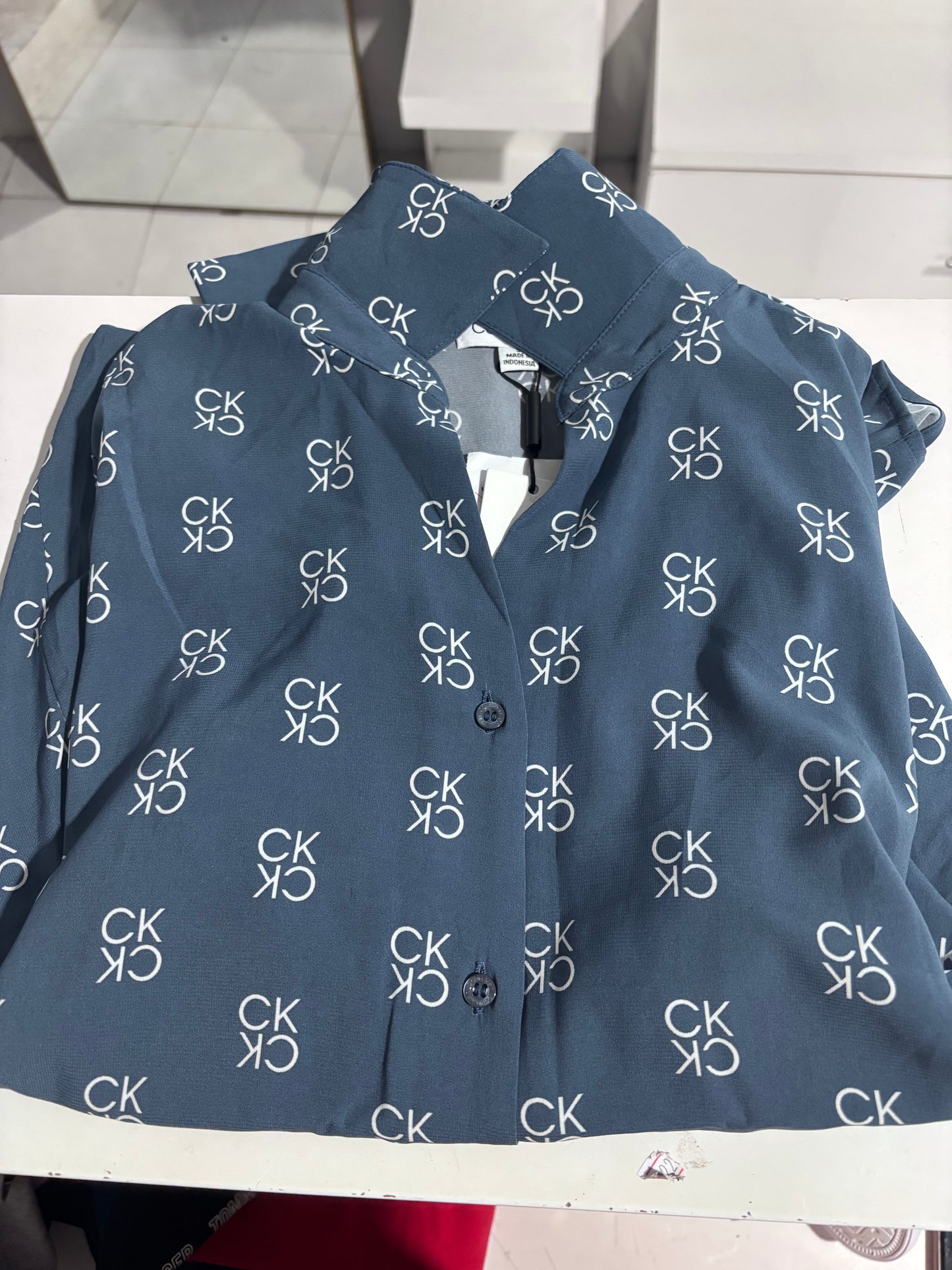 Blusa Calvin k azul