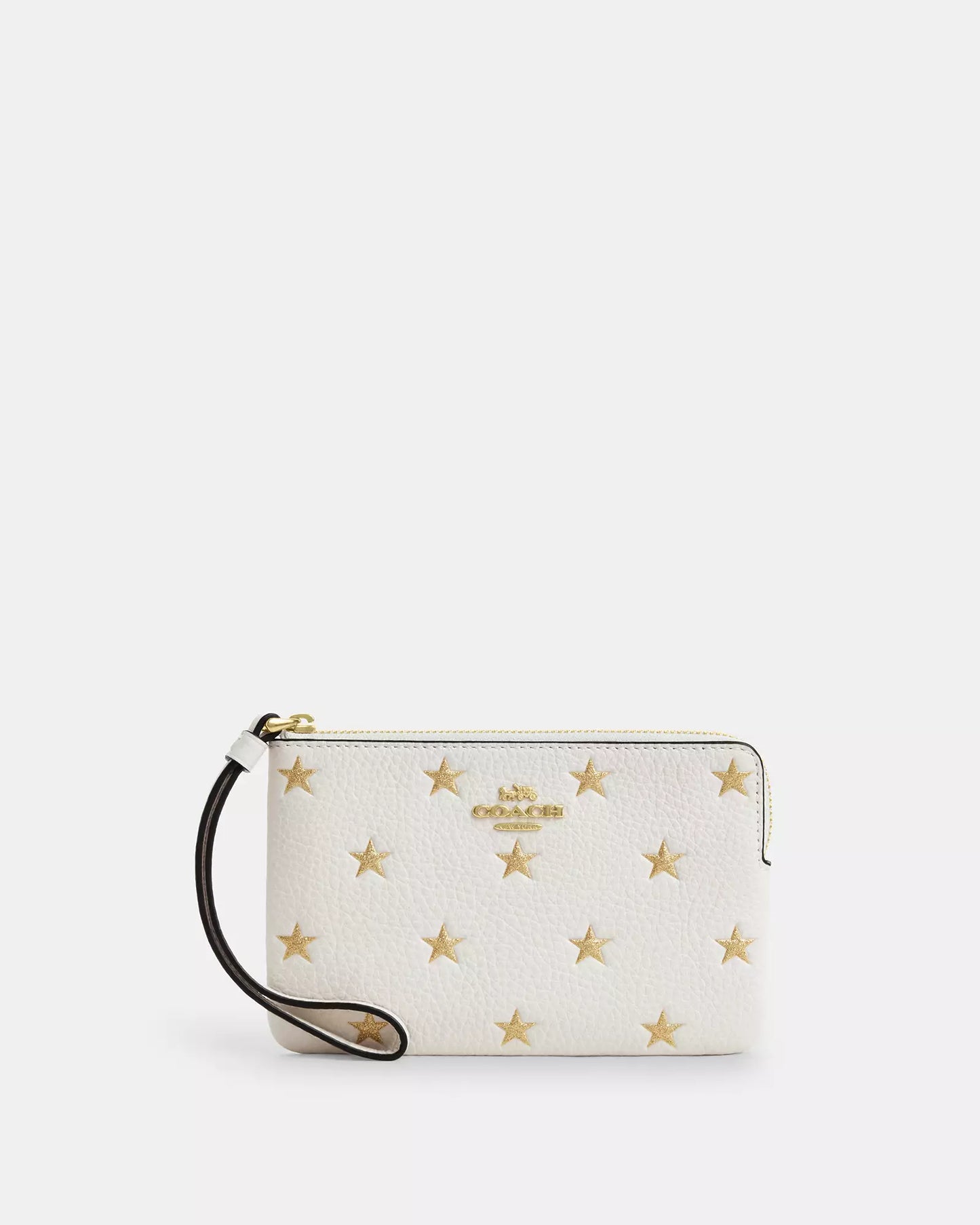 Muñequera Coach Beige de estrellas con dos dijes