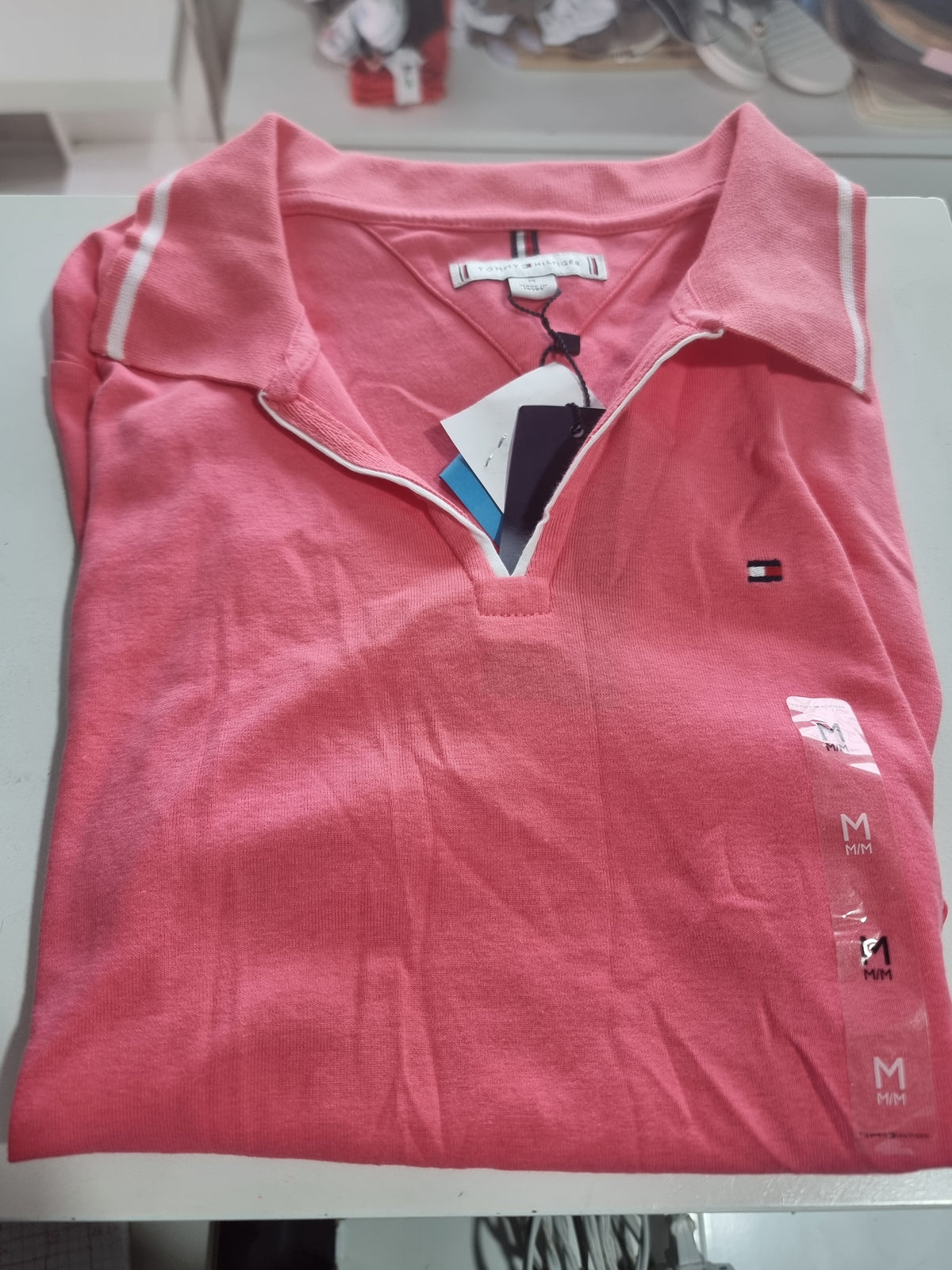 Playera Tommy H polo coral
