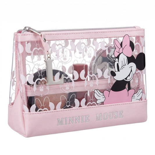 Cosmetiquera Disney de Minnie transparente