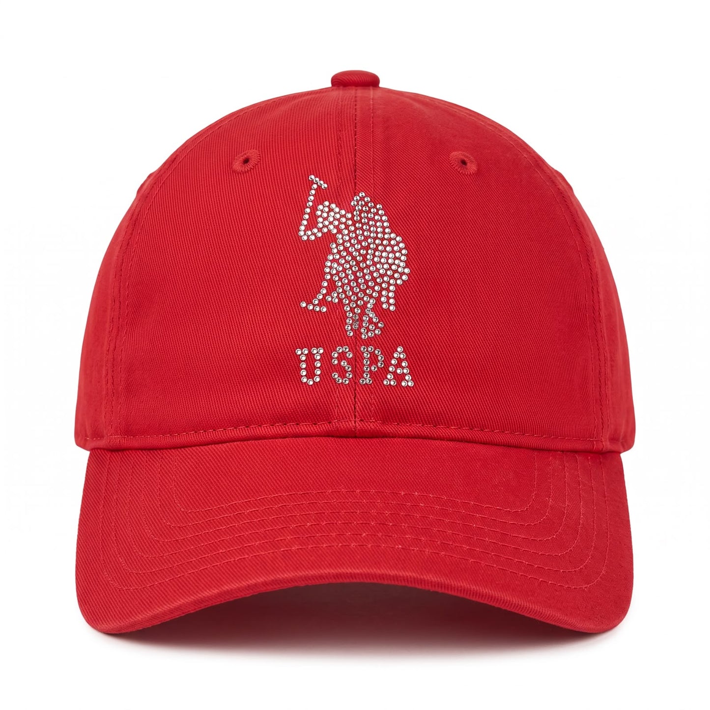 Gorra Polo roja con brillos