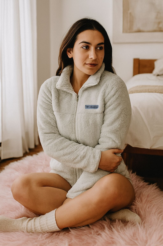 Sudadera Columbia gris afelpada