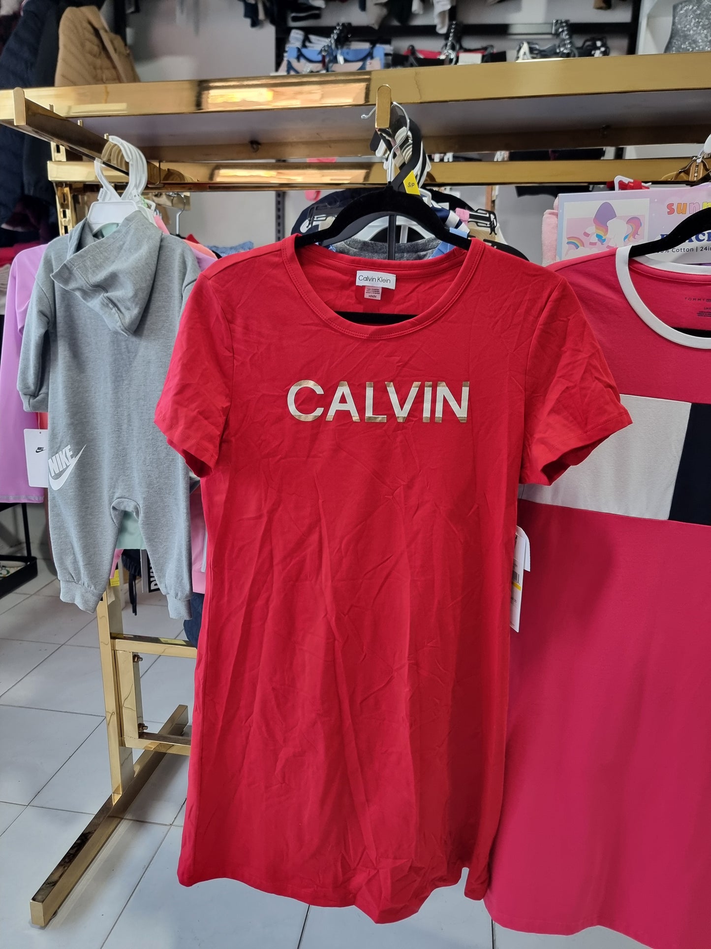 Vestido Calvin k rojo