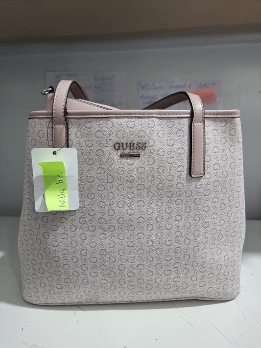 Tote Guess rosa con monogram