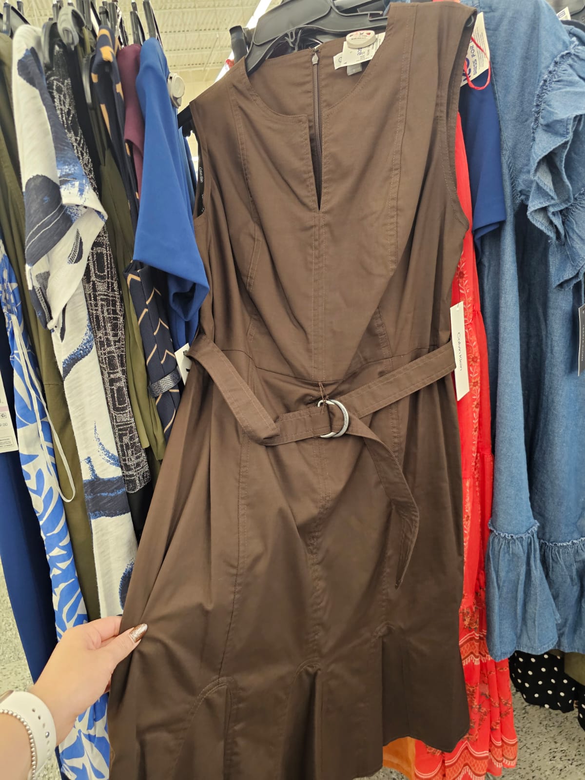 Vestido Calvin k cafe