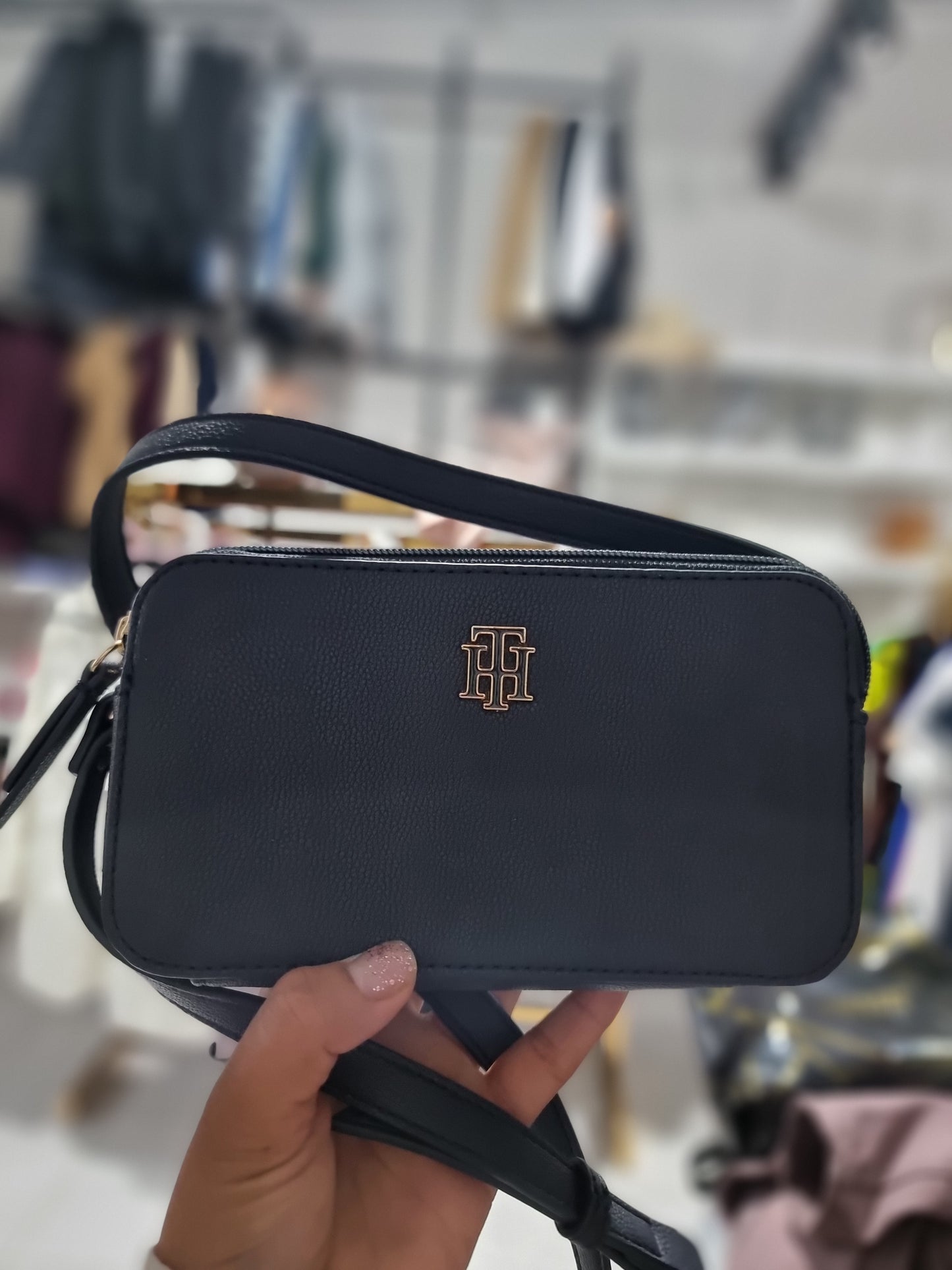 Crossbody Tommy H azul marino