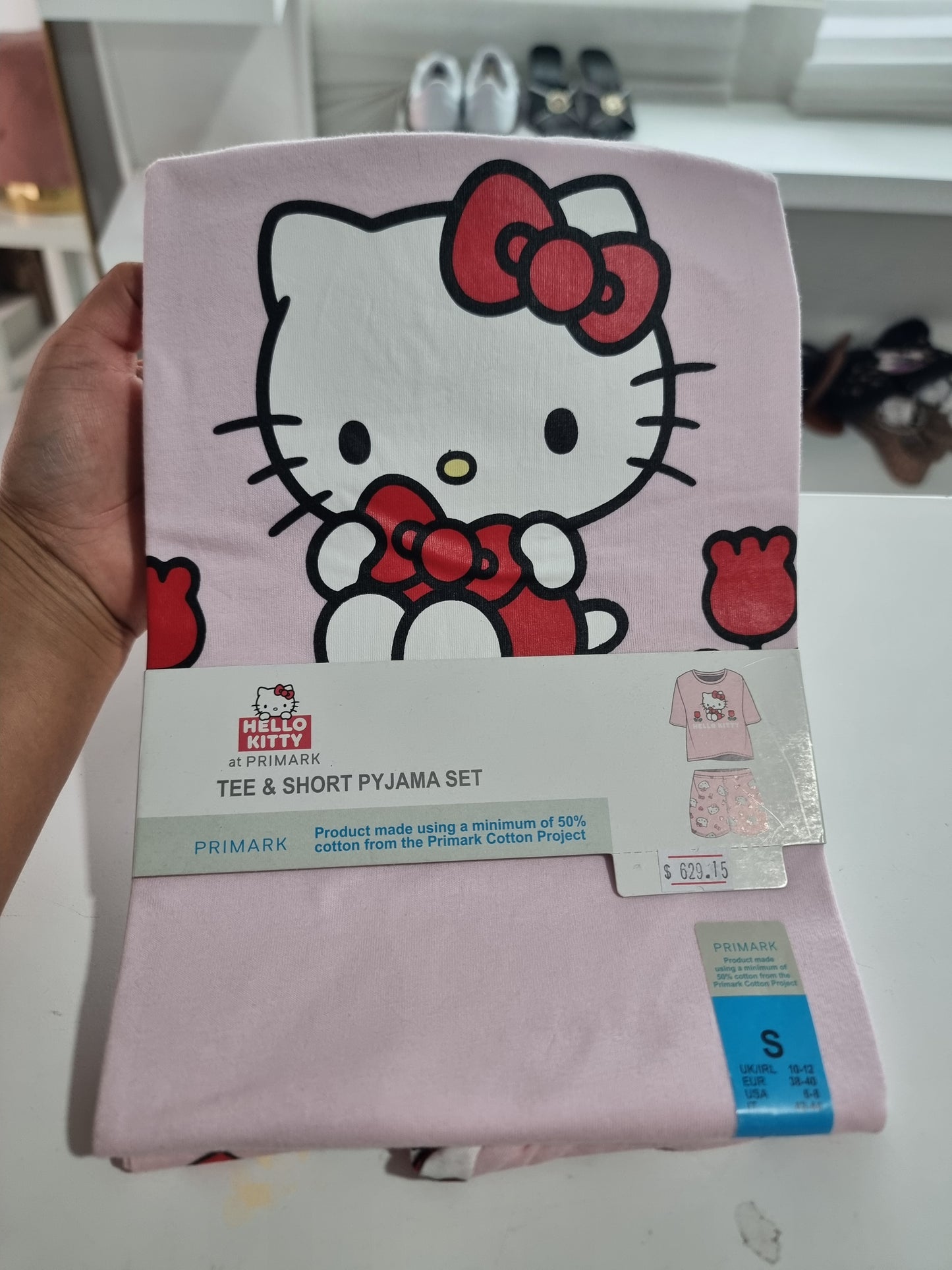 Pijama Primark Hello Kitty rosa