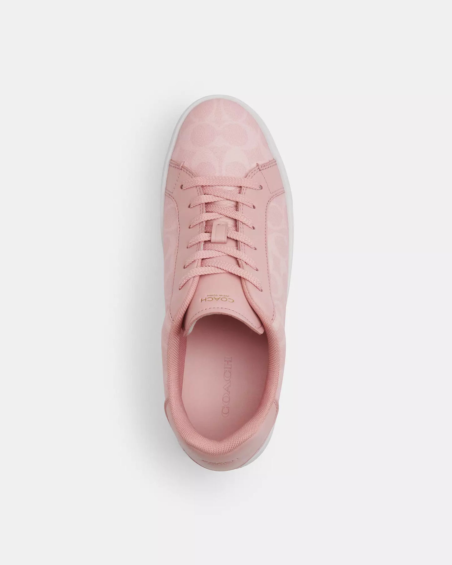 Tenis Coach rosa con monogram