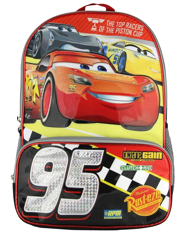 Backpack Disney Cars roja/negro